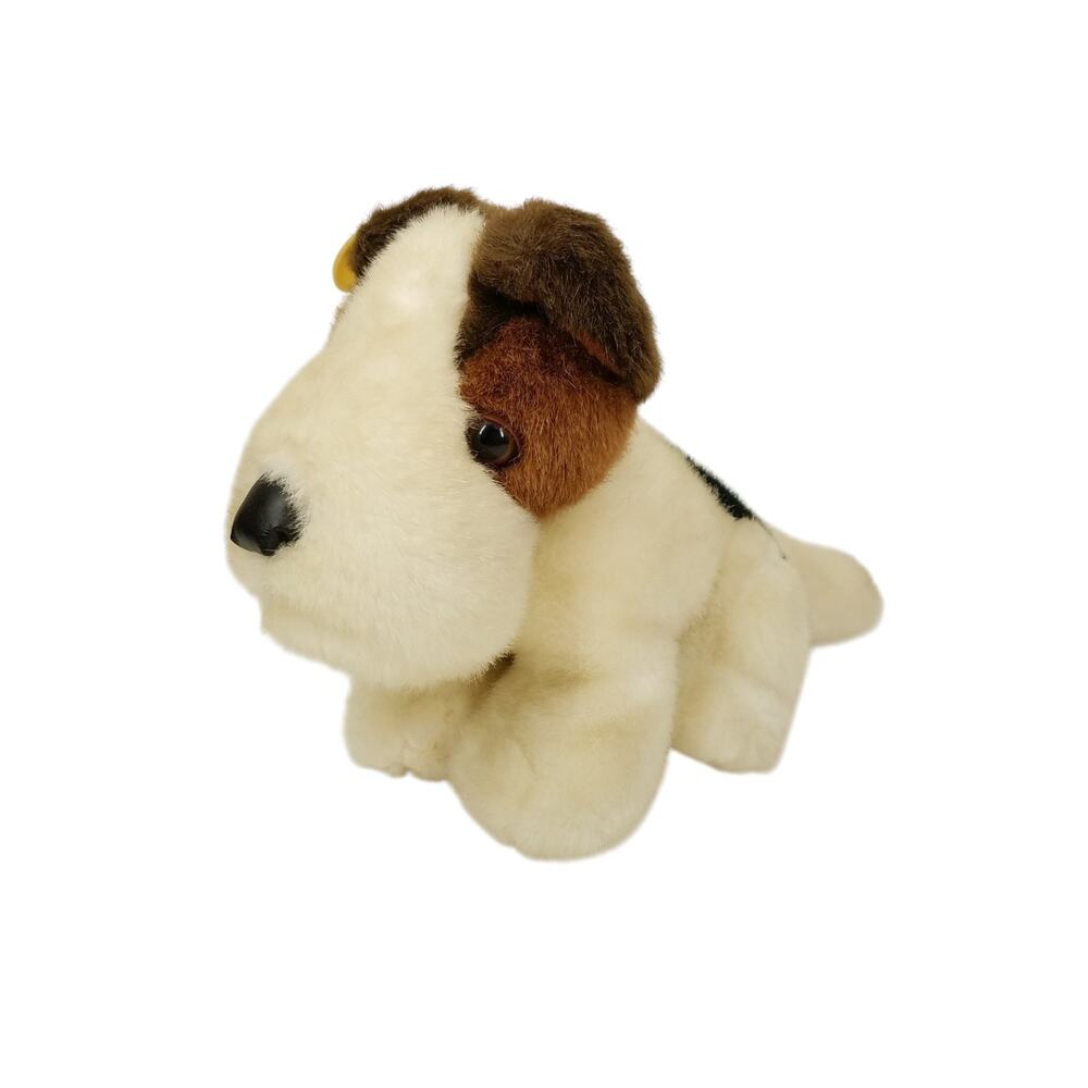 Russ Tally Terrier Dog Beagle Plush Stuffed Animal 1980s Vintage 9" Sitting